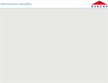 Tablet Screenshot of administrateurs-associes.gercop-extranet.com
